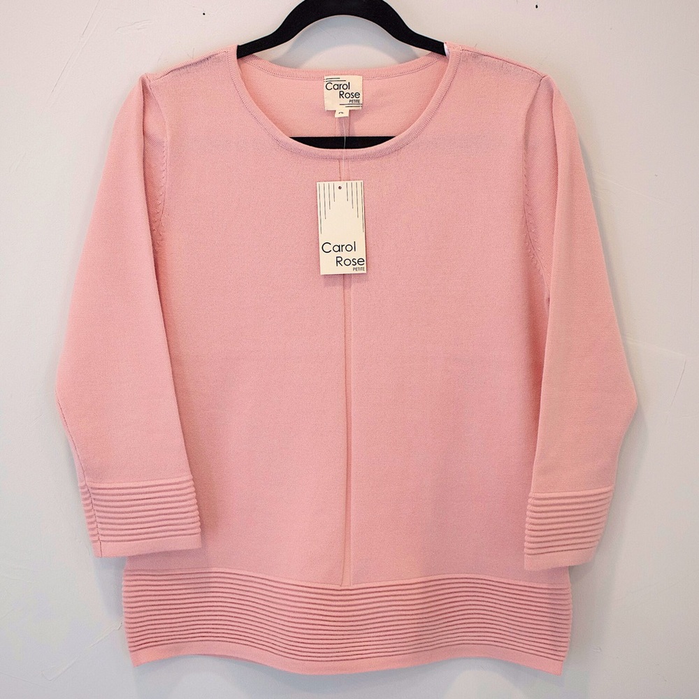 Blush Pink Sweater Blouse